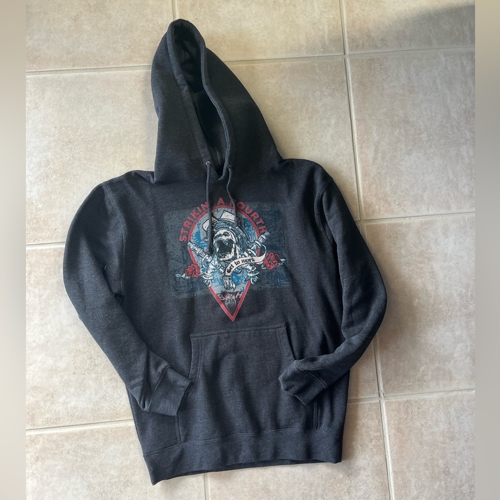 Black Helmet Hoodie EUC